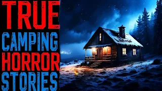 1 hours of True Camping Scary Stories for sleep | Rain Sounds | Black Screen Compilation