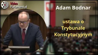 Adam Bodnar  - ustawa o Trybunale Konstytucyjnym