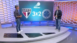 São Paulo sai da zona de rebaixamento. (GE/SP 14/08/17)