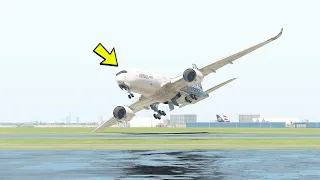 Extremely Heavy Overload A350 Aircraft Tries To Take Off [XP11]