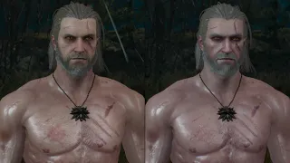 The Witcher 3: Wild Hunt | Brutal Face vs The Butcher of Blaviken | Face mods Comparison