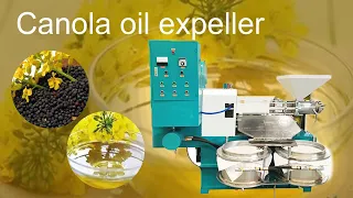 Canola oil expeller | canola oil press | canola oil production process | rapeseed oil extraction