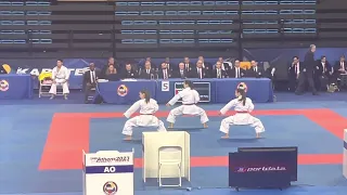 Portugal (POR) Paiku Female Team Kata Karate 1 Series A Athens 2023