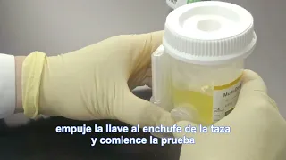 Multi Drug urine cup with lock Spanish