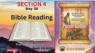 MFM 70 DAYS PRAYER AND FASTING BIBLE READING SECTION 4 DAY 38