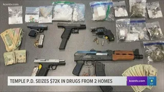 Temple police seize $72k in drugs from 2 homes