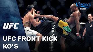 UFC front kick KO's