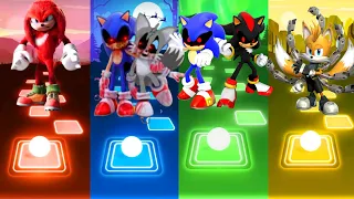 Knuckles Hedgehog Vs Sonic Tails Exe Vs Sonic Shadow Exe Vs Nine Tails Tiles Hop 🎯😎
