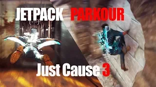 Jetpack Wingsuit Parkour Stunts in Just Cause 3 PS4