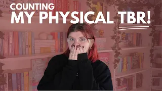 counting my physical tbr! + a unhaul of books & a bookshelf tour 2024! | Chloe Benson