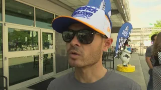 Kyle Larson will attempt to complete two races on Sunday