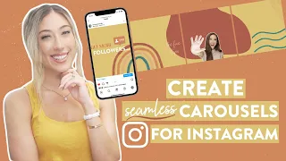 HOW TO EASILY CREATE A SEAMLESS INSTAGRAM CAROUSEL IN CANVA | Continuous carousel Instagram hack!