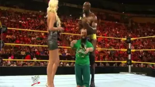 Hornswoggle Gives Maryse a Ring Pop