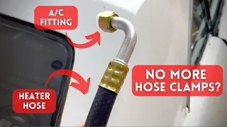 No Clamps Required - Crimp Heater Hose AC Style Fittings