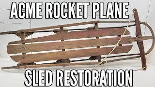 ACME Rocket Plane Sled Restoration (I tried riding it down a hill)