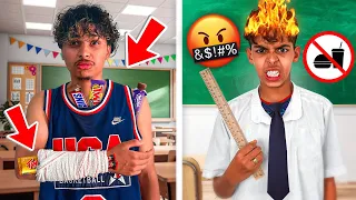 جربنا حيل إدخال الحلوى إلى المدرسة 👨‍🏫🍭 صدموني أخطر تلاميذ 🔥😱