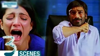 Dhanush Best Performance Ever | Dhanush Ends Life | 3 Telugu Movie Climax Scene | Shruti Haasan.