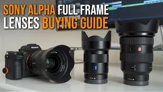 Sony Full Frame Lenses BUYING GUIDE - Sony a7 III a7RIII a7RII a7SII a9