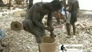 Djembe - Making a Djembe - Ghana, West Africa