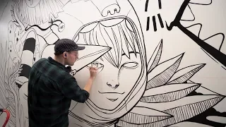 No Pressure?! Painting a Mural for a Huge Company - Full Process