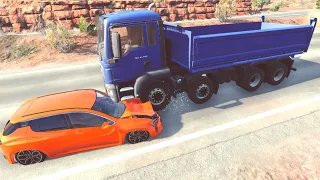 Out Of Control Rollover Crashes #23 - BeamNG Drive