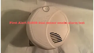 First Alert 3120B dual sensor smoke alarm test.