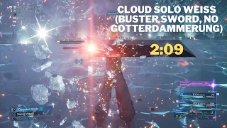 FF7 Remake Cloud Solo Weiss 2:09 (Buster Sword, No Gotterdammerung)