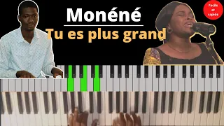 Monéné | Tutoriel de piano | Nadège MBUMA | Tu es plus grand | Piano Adorateur partages