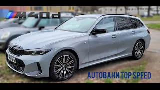 BMW M340d Touring Autobahn Top Speed