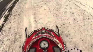 ANGRY FARMER CHASES SNOWMOBILERS!!