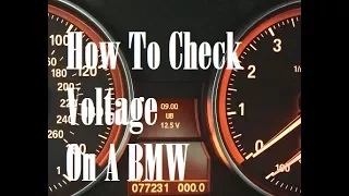 How To Check Voltage On A BMW