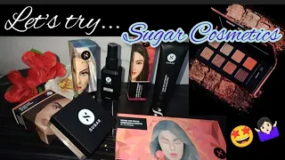 Sugar cosmetics hual.. Let's try! #sugar cosmetics #honest review  #viral products #makeup videos