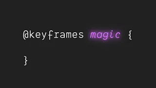 Single CSS keyframe tricks are magic