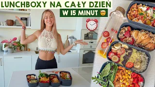 ZROBIŁAM 4 RÓŻNE LUNCHBOXY W 15 MINUT 🤯 PRZEPISY 🥗