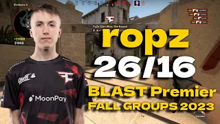 CSGO POV FaZe ropz (26/16) vs G2 (MIRAGE) @ BLAST Premier Fall Groups 2023