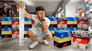 I Bought One Sneaker From EVERY Store In The Mall - Challenge