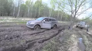 AUDI Q7 OFFROAD - Бездорожье. Ауди на днище!