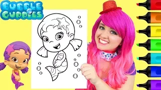 Coloring Oona Bubble Guppies Coloring Book Page Prismacolor Colored Paint Markers | KiMMi THE CLOWN