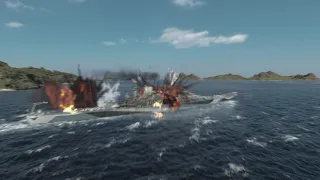 World of Warships - Missouri going down fighting