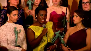 SAG Awards 2015: Orange is the New Black Cast Backstage Interview Part 2 | ScreenSlam