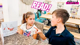 My Brother Teaches Me to READ!!!