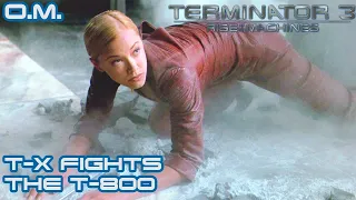 Terminator 3 T-X Fights the T-800 (Open Matte Cut)