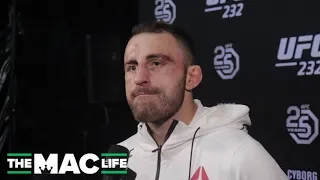 Alexander Volkanovski reacts to Chad Mendes war || UFC 232 Post-Fight