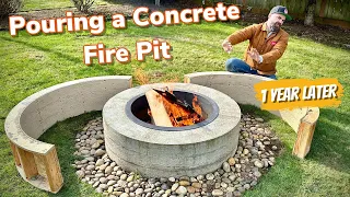 Pouring a Concrete Fire Pit || Would I Build It Again?