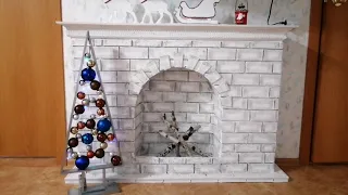 Камин своими руками / Fireplace made of cardboard