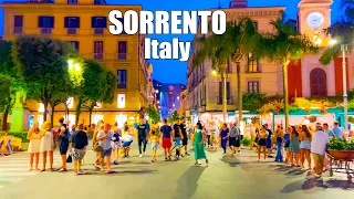 4K SORRENTO Amalfi Coast Italy Walking Tour 🇮🇹  Italy travel evening Walk