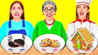 Reto De Cocina Yo vs Abuela | Gadgets y Trucos Secretos Fáciles por RaPaPa Challenge