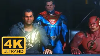 Black Adam Joins The Justice League Scene 4K ULTRA HD - Injustice 2