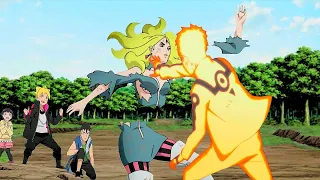 Naruto Breaks Delta in Half after she Tried to Kill Himawari  Naruto Uses Ultimate Rasengan