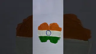 India🇮🇳 Flag panting in 🍀, Independence day drawing🇮🇳, Jai Hind, #shorts #drawing #15august